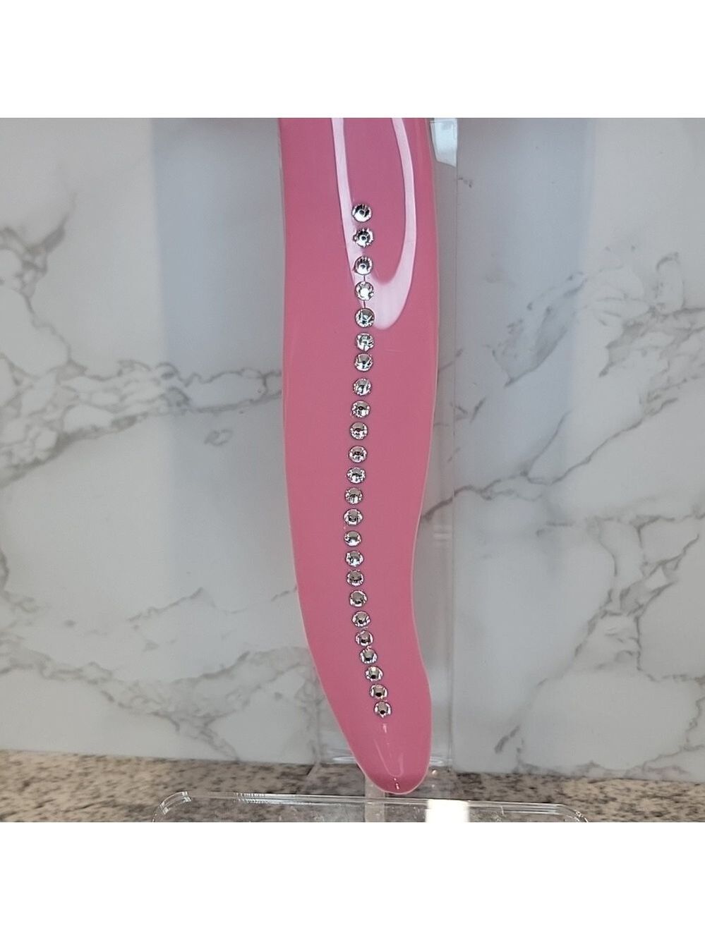 Jeweled Strawberry Ice Pink Kit-Cat Klock clock SUPER RARE - Picture 9 of 10